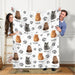 GeckoCustom Custom Photo Dog Cat Paw Pet Blanket T286 HN590