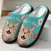 GeckoCustom Custom Photo Dog Cat Plush Slippers T368 HN590