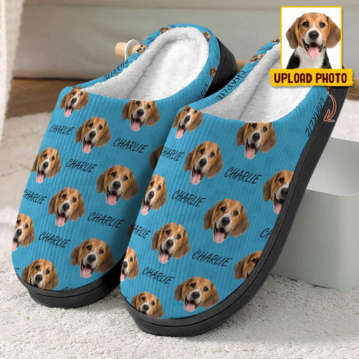 GeckoCustom Custom Photo Dog Cat Plush Slippers TA29 888683