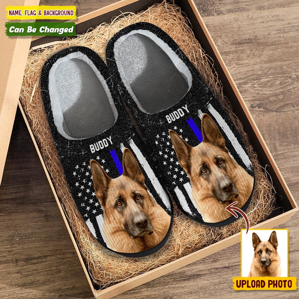 GeckoCustom Custom Photo Dog Cat USA Flag Pet Slipper N369 HN590