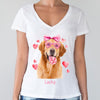 GeckoCustom Custom Photo Dog, Cat Valentine's Day Coquette Shirt HA75 891870
