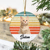 GeckoCustom Custom Photo Dog Cat Vintage Retro Ceramic Ornament HA75 891702 3 inch