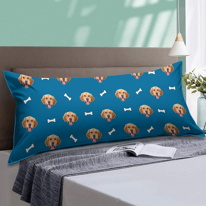 GeckoCustom Custom Photo Dog Cat With Icon Decoration Pet Rectangle Pillow Case TA29 890413