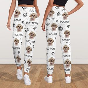 GeckoCustom Custom Photo Dog Dad Dog Mom For Men and Women Sweatpants N304 889802