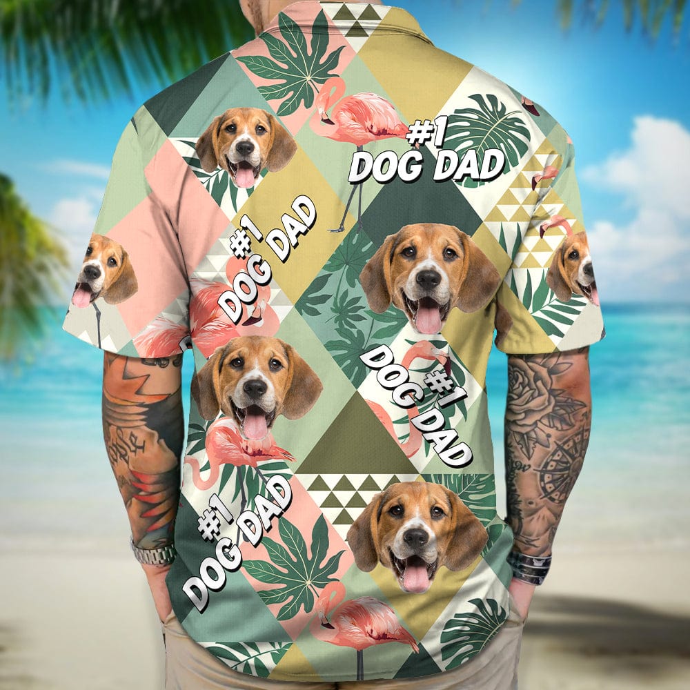 GeckoCustom Custom Photo Dog Dad Dog Mom Hawaii Shirt N304 889278