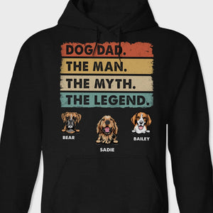 GeckoCustom Custom Photo Dog Dad Man Myth Legend Shirt N304 889333