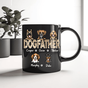 GeckoCustom Custom Photo Dog Dad Vinatge Map Mug N304 889395