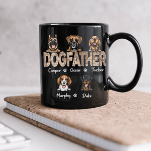 GeckoCustom Custom Photo Dog Dad Vinatge Map Mug N304 889395