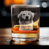 GeckoCustom Custom Photo Dog Forever In Our Hearts Memorial Gifts Rock Glass HA75 890556