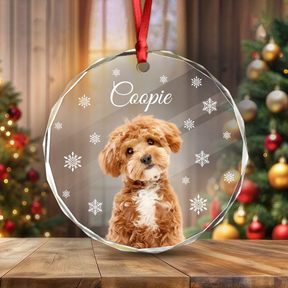 Christmas Glass Dog outlets Ornament 4