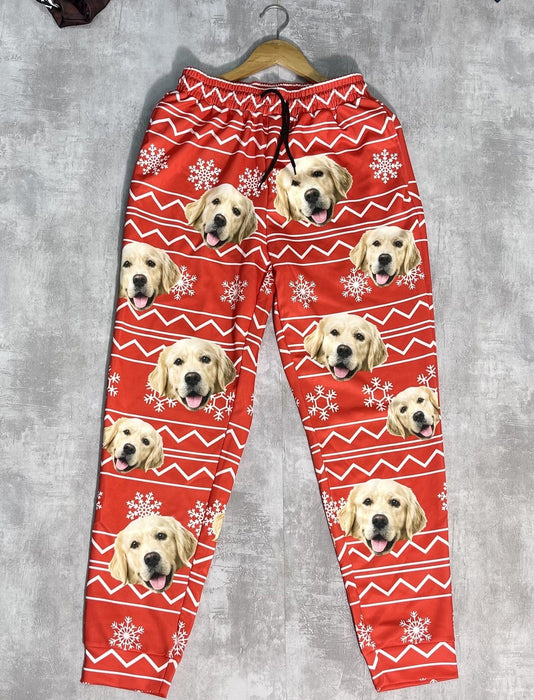 GeckoCustom Custom Photo Dog Men and Women's Sweatpants Christmas Gift TA29 888742