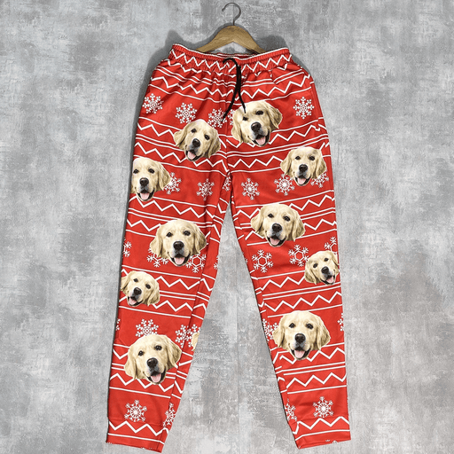 GeckoCustom Custom Photo Dog Men and Women's Sweatpants Christmas Gift TA29 888742