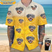 GeckoCustom Custom Photo Dog With Beer Bubble Hawaii Shirt N304 889289