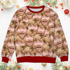 GeckoCustom Custom Photo Face Human Ugly Sweater Gift For Family N304 HA75 891388