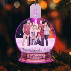 GeckoCustom Custom Photo Family, Friends Personalized Led Acrylic Ornament N304 HA75 891700 3 inches
