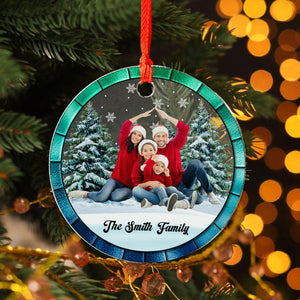 GeckoCustom Custom Photo Family Home Is Where Your People Are Acrylic Ornament HA75 891857 3 inch