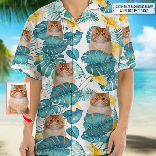 GeckoCustom Custom Photo For Cat Lover Hawaiian Shirt NA29 888310