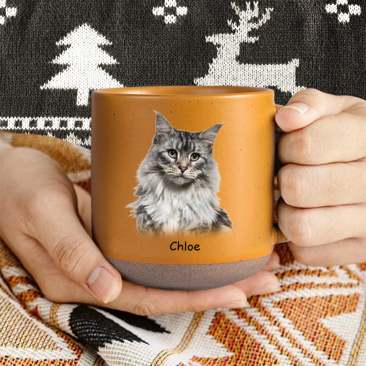 GeckoCustom Custom Photo For Cat Lover Pottery Mug TH10 892083 12oz