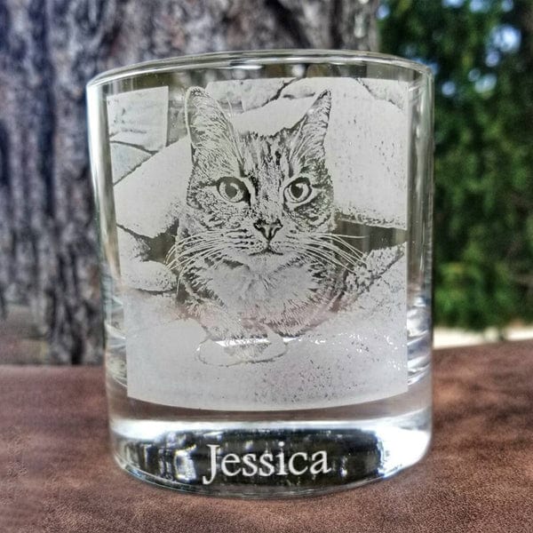 GeckoCustom Custom Photo For Cat Lover Rock Glass N304 280324