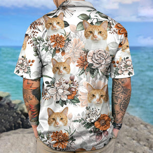 GeckoCustom Custom Photo For Dog Cat Lover Hawaii Shirt NA29 889038