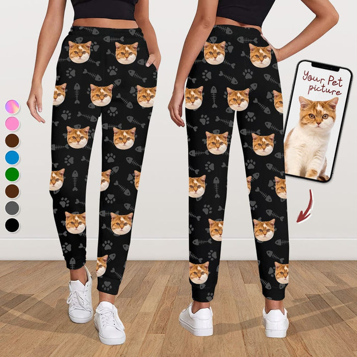 GeckoCustom Custom Photo For Dog Cat Lover Sweatpants TA29 888745 For Woman / S