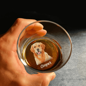 GeckoCustom Custom Photo For Dog Lover Rock Glass K228 890805