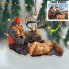 GeckoCustom Custom Photo For Hunting Lovers Acrylic Ornament, Christmas Gift Idea DM01 891443