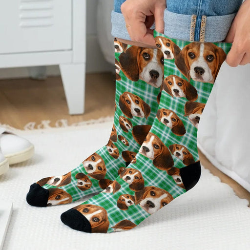 GeckoCustom Custom Photo For Men And Woman Dog Sock N304 890215
