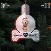 GeckoCustom Custom Photo Forever In My Heart Memorial Dog Led Acrylic Ornament HA75 891724 3 inches