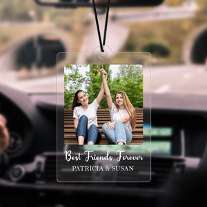 GeckoCustom Custom Photo Friendship Best Friends Forever Car Hanging Ornament N304 HA75 891442