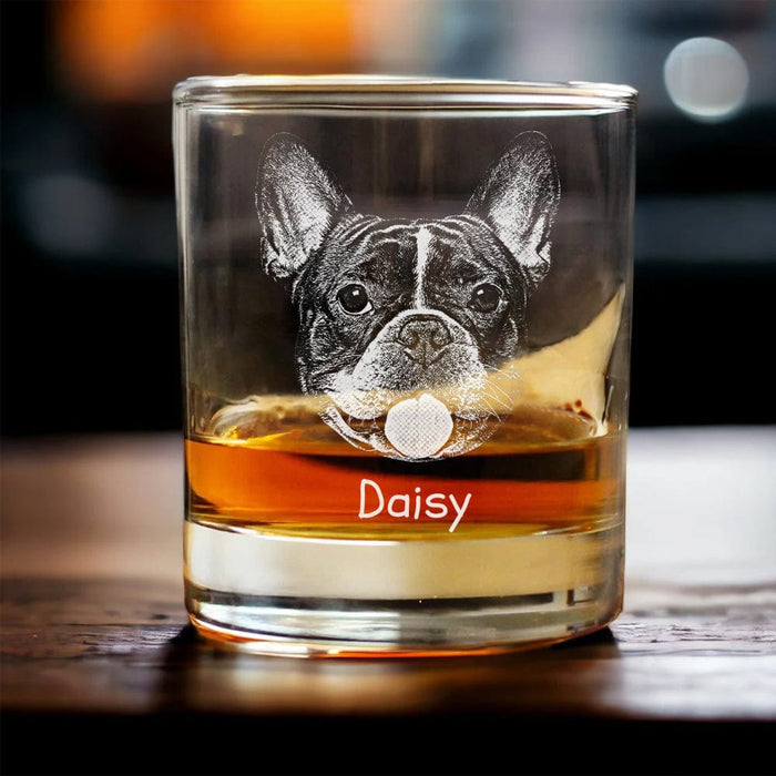 GeckoCustom Custom Photo From The Reasons You Drink For Dog Lover Rock Glass K228 890801