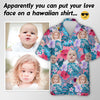 GeckoCustom Custom Photo Funny Face Hawaii Shirt N304 889539