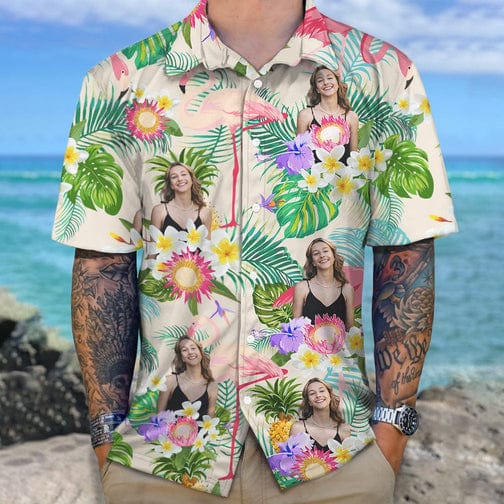 GeckoCustom Custom Photo Funny Human Aloha Hawaii Shirt TA29 890250