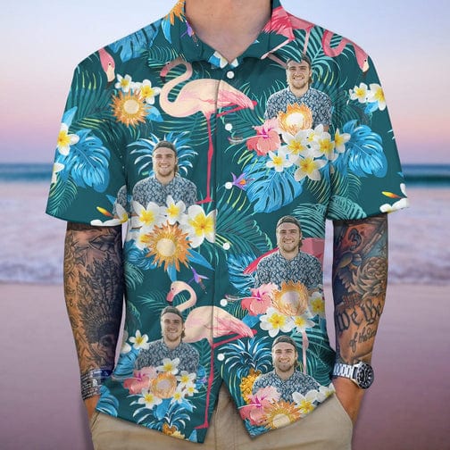 GeckoCustom Custom Photo Funny Human Aloha Hawaii Shirt TA29 890250