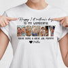 GeckoCustom Custom Photo Happy 1st Mother's Day Mummy Bright Shirt N304 889034 Women Tee / Light Blue Color / S