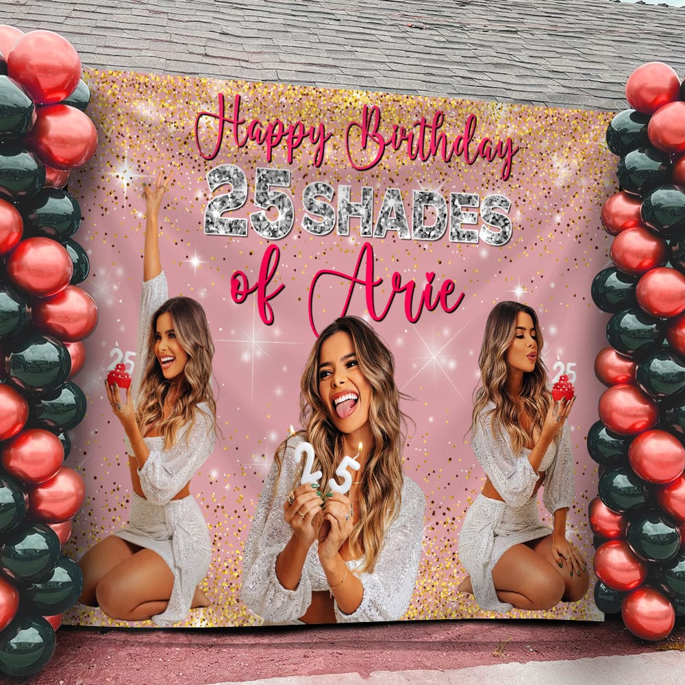 GeckoCustom Custom Photo Happy Birthday Backdrop DM01 890863
