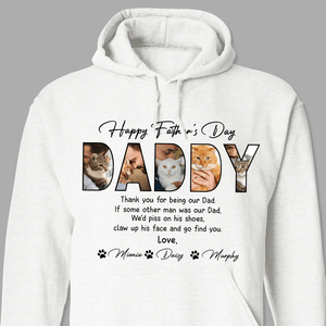 GeckoCustom Custom Photo Happy Father's Day For Cat Lover Shirt TH10 890893