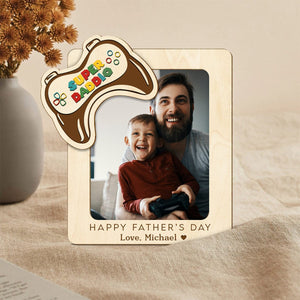 GeckoCustom Custom Photo Happy Father's Day Gaming Dad Car Visor Clip HO82 890602