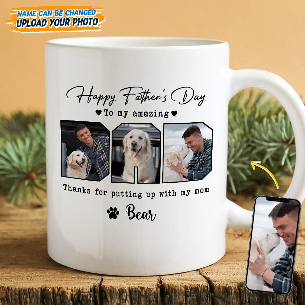 GeckoCustom Custom Photo Happy Father's Day To My Amazing Dad Mug K228 889256