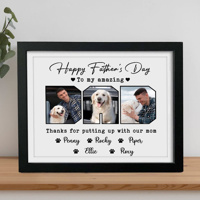 GeckoCustom Custom Photo Happy Father's Day To My Amazing Dad Picture Frame TA29 889170 8"x10"