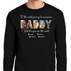 GeckoCustom Custom Photo Happy Father's Day To My World Dog Dark Shirt K228 889263