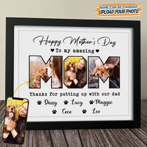 GeckoCustom Custom Photo Happy Mother's Day To My Amazing Mom Picture Frame K228 889152 8"x10"