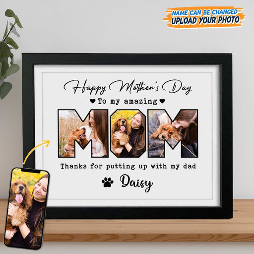GeckoCustom Custom Photo Happy Mother's Day To My Amazing Mom Picture Frame K228 889152 8"x10"