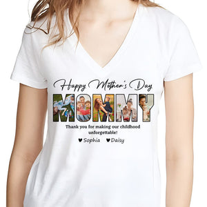 GeckoCustom Custom Photo Happy Mother's Day To My World Family Bright Shirt DA199 890176