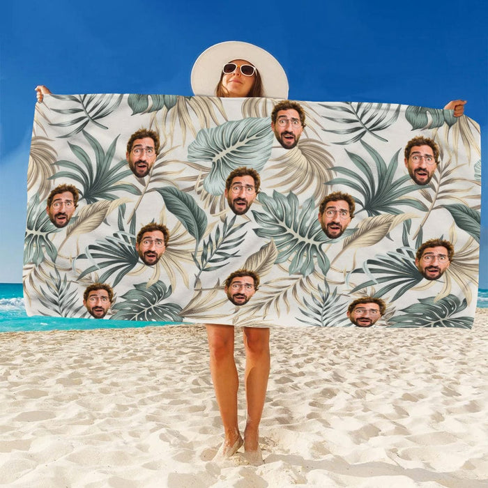 GeckoCustom Custom Photo Hawaiian Vacation Style Beach Towel N304 890667 30"x60"