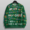 GeckoCustom Custom Photo Ho Ho Holy I Need A Beer And My Dog Ugly Sweater N304 HA75 891554