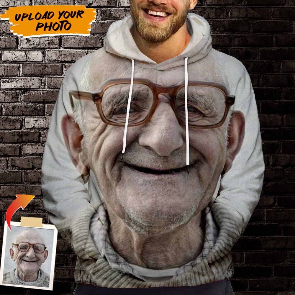 GeckoCustom Custom Photo Human Face Pullover Hoodie Shirt N369 HN590