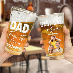 GeckoCustom Custom Photo Husband Father Legend Beer Glass TH10 890989 16oz
