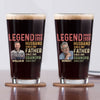 GeckoCustom Custom Photo Husband Father Legend Print Beer Glass TH10 891019 16oz