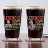 GeckoCustom Custom Photo Husband Father Legend Print Beer Glass TH10 891019 16oz